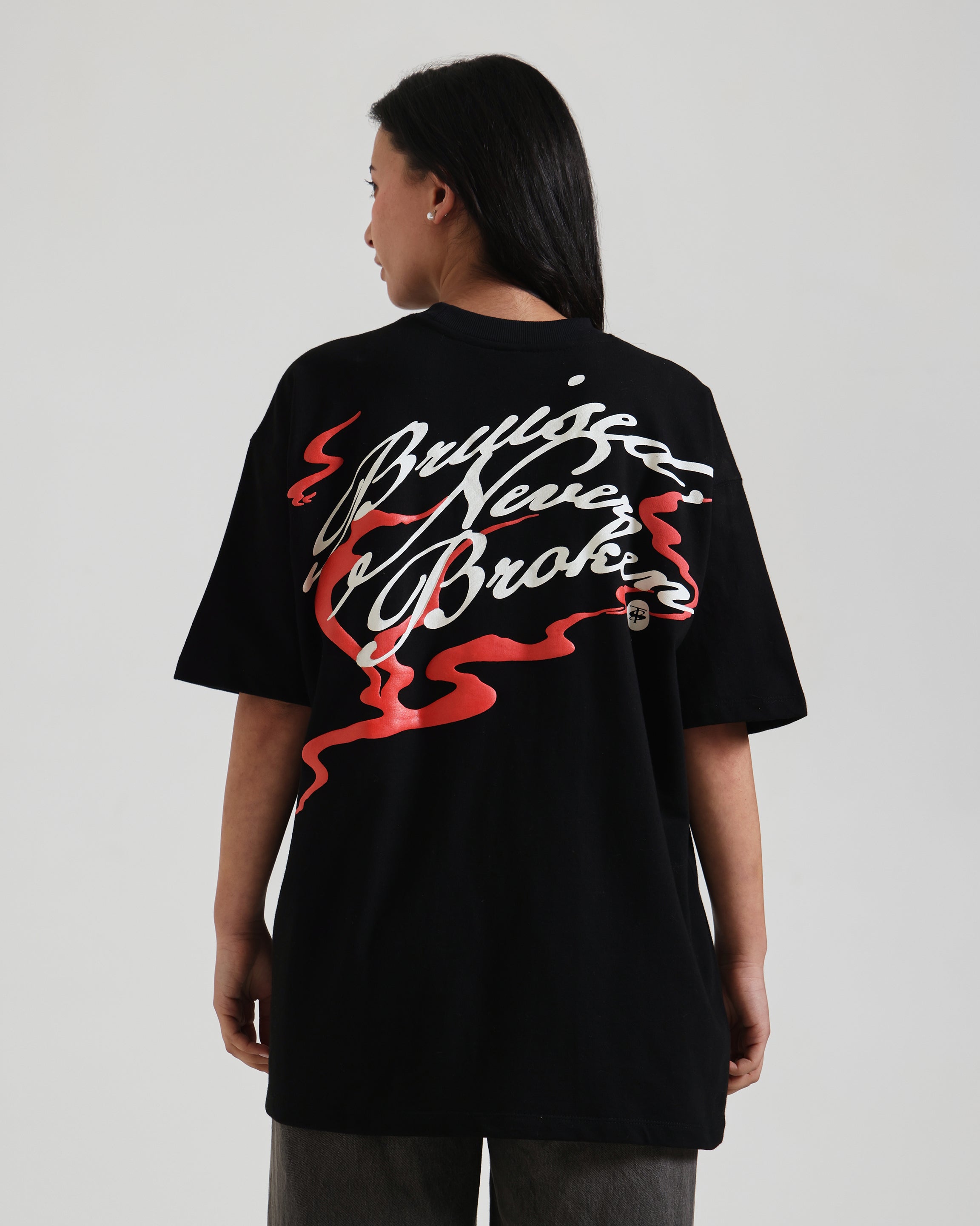Black oversized sword t-shirts