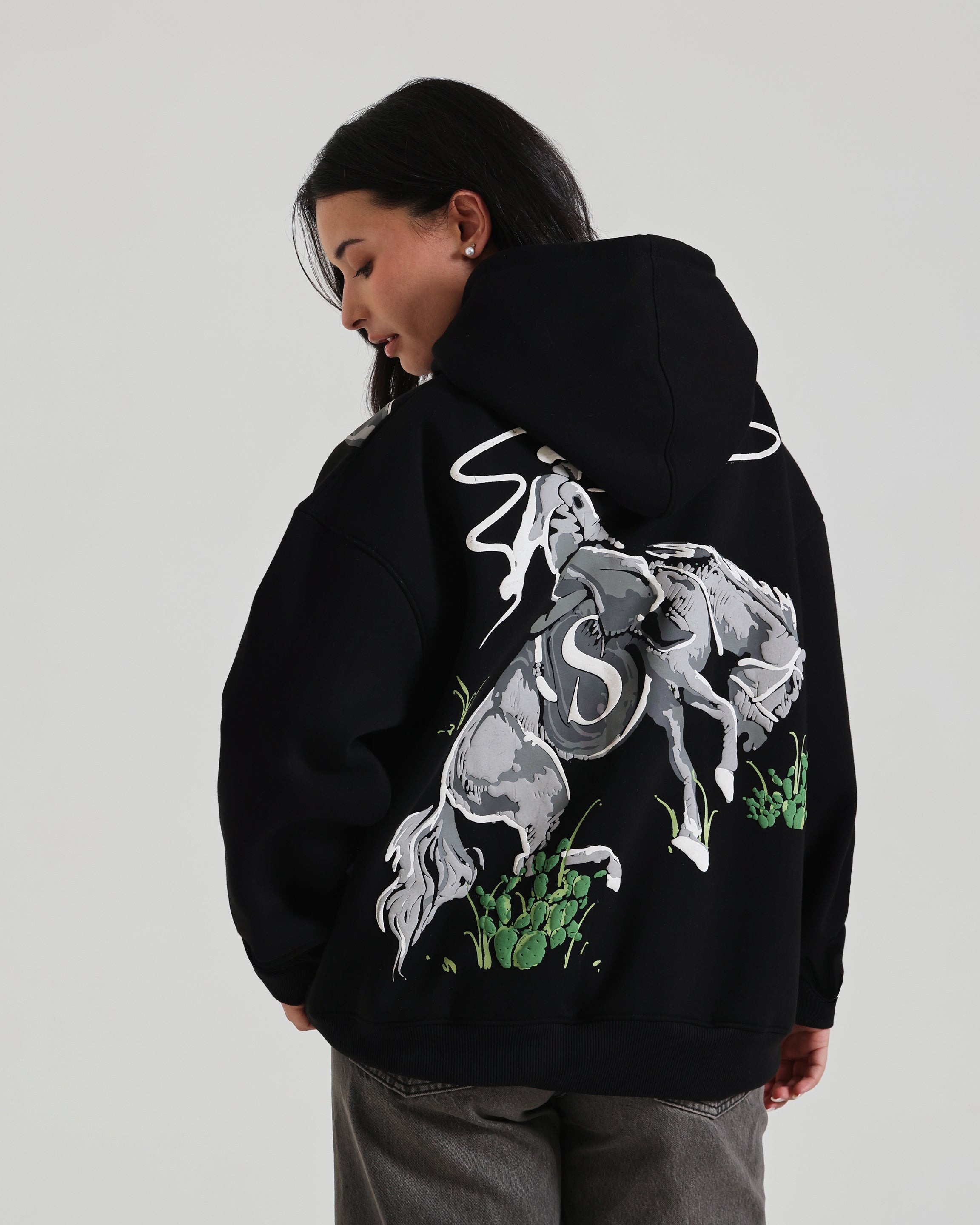 BLACK HORSE HOODIE