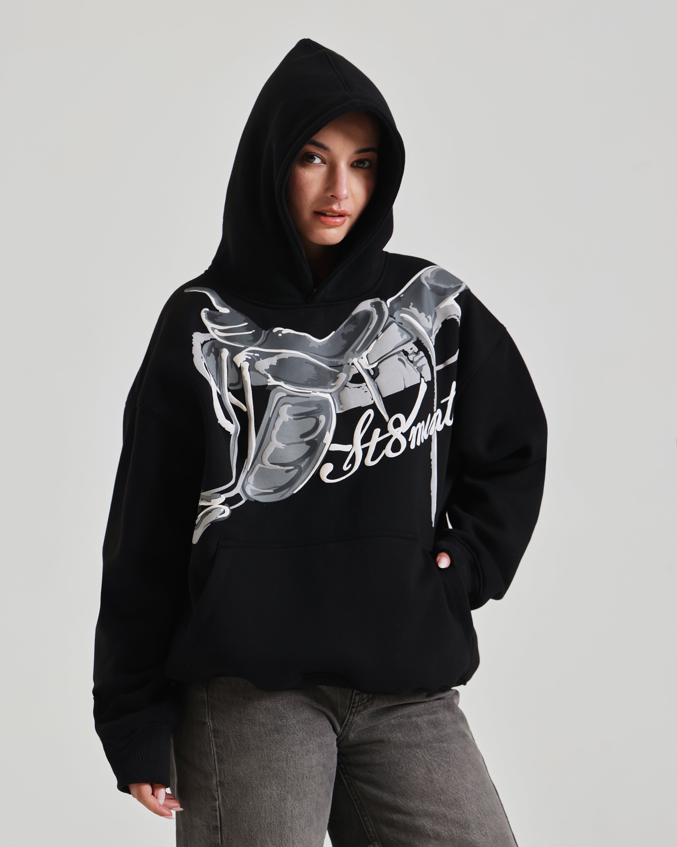 BLACK HORSE HOODIE